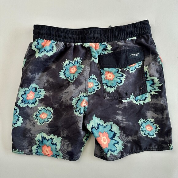 Other - Volcom Board Shorts Trunks Youth Large 12Y - Medal Petal Stoney Swim Surf Beach